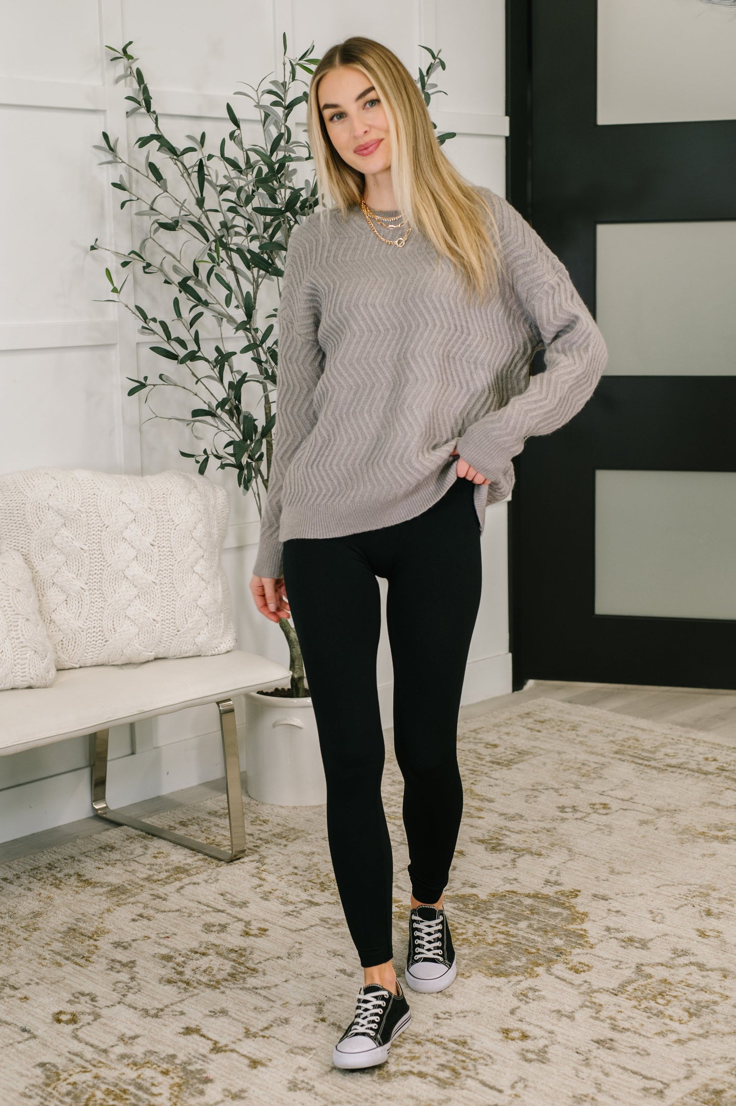 Rush of Joy Textured Long Sleeve Top