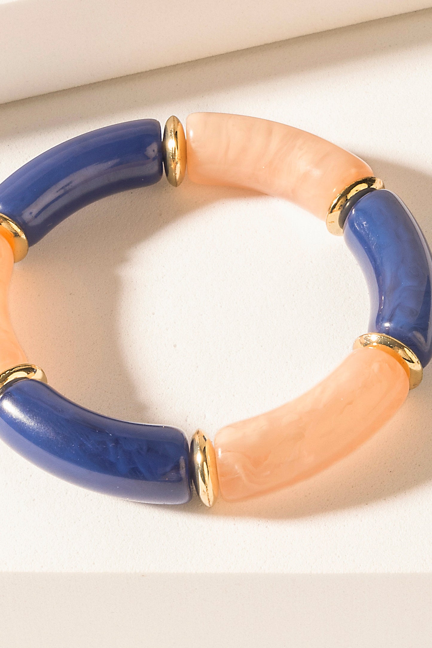 Myra Midnight Western Axis Bracelet in Blush Quartz