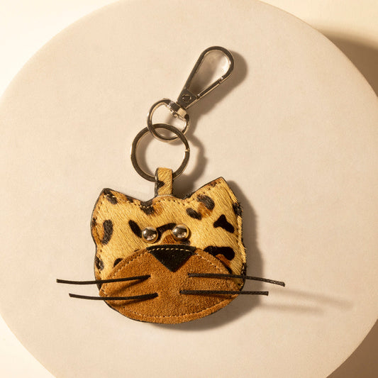 Myra Calico Ridge Cat Keychain in Desert Hide Mix