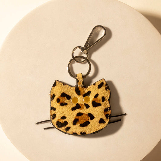 Myra Calico Ridge Cat Keychain in Desert Hide Mix