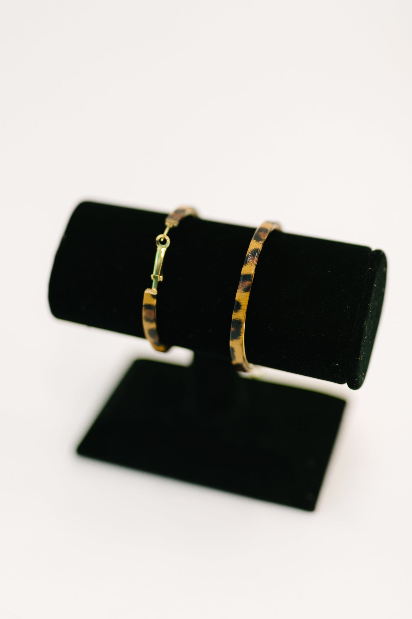 Sassy Assist Leopard Print Hoop Earrings