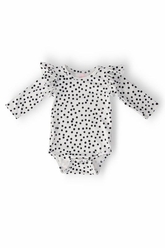 Scattered Dot L/S Flutter Bodysuit
