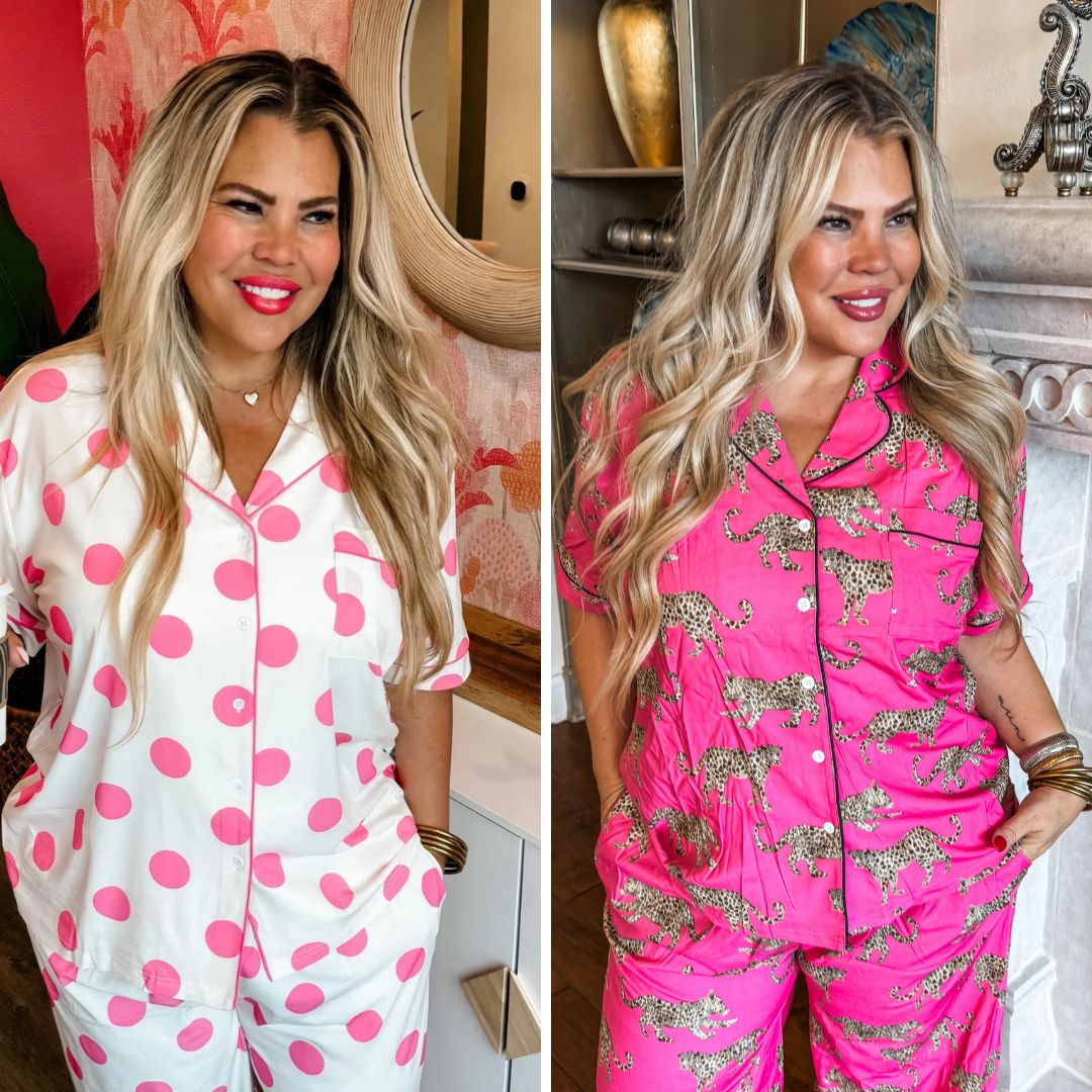 Luxe Pajama Lounge Set in Two Prints