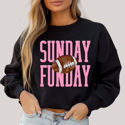 Sunday Funday Gameday in Black Sweatshirt