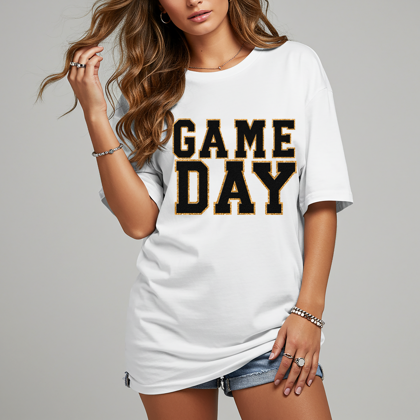 Game Day White Graphic Tee in Multiple Colors