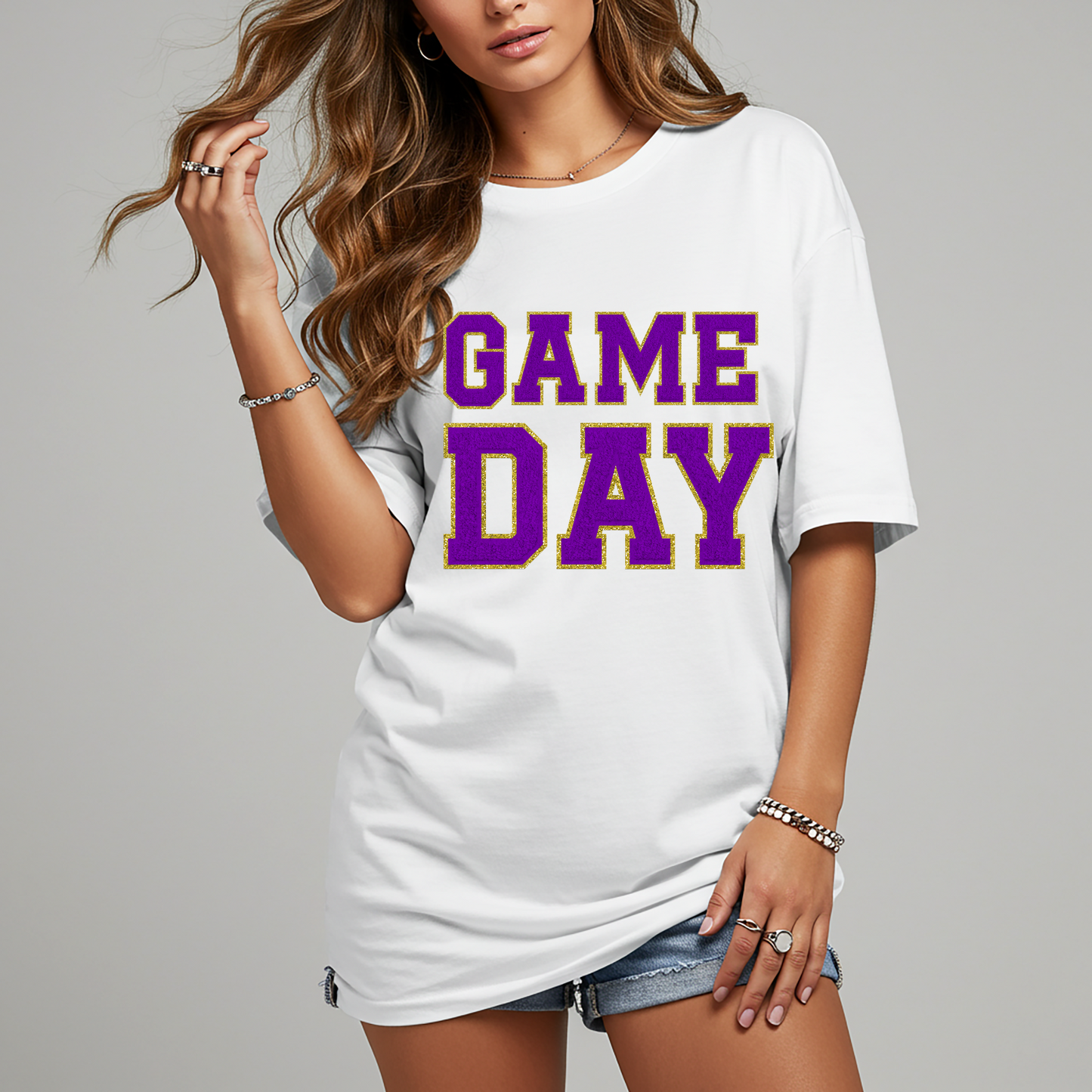 Game Day White Graphic Tee in Multiple Colors