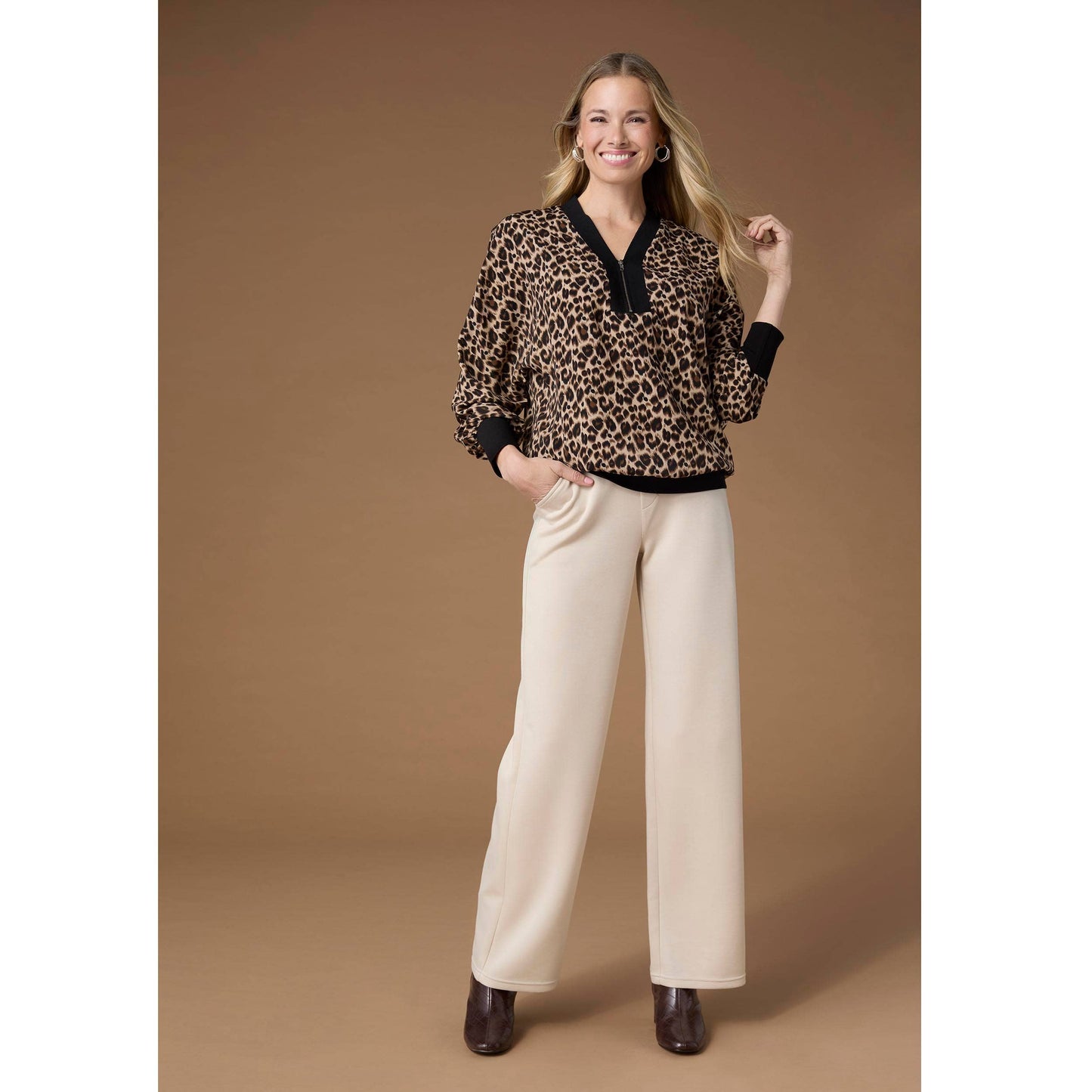 Wilde Long Sleeve Printed Top