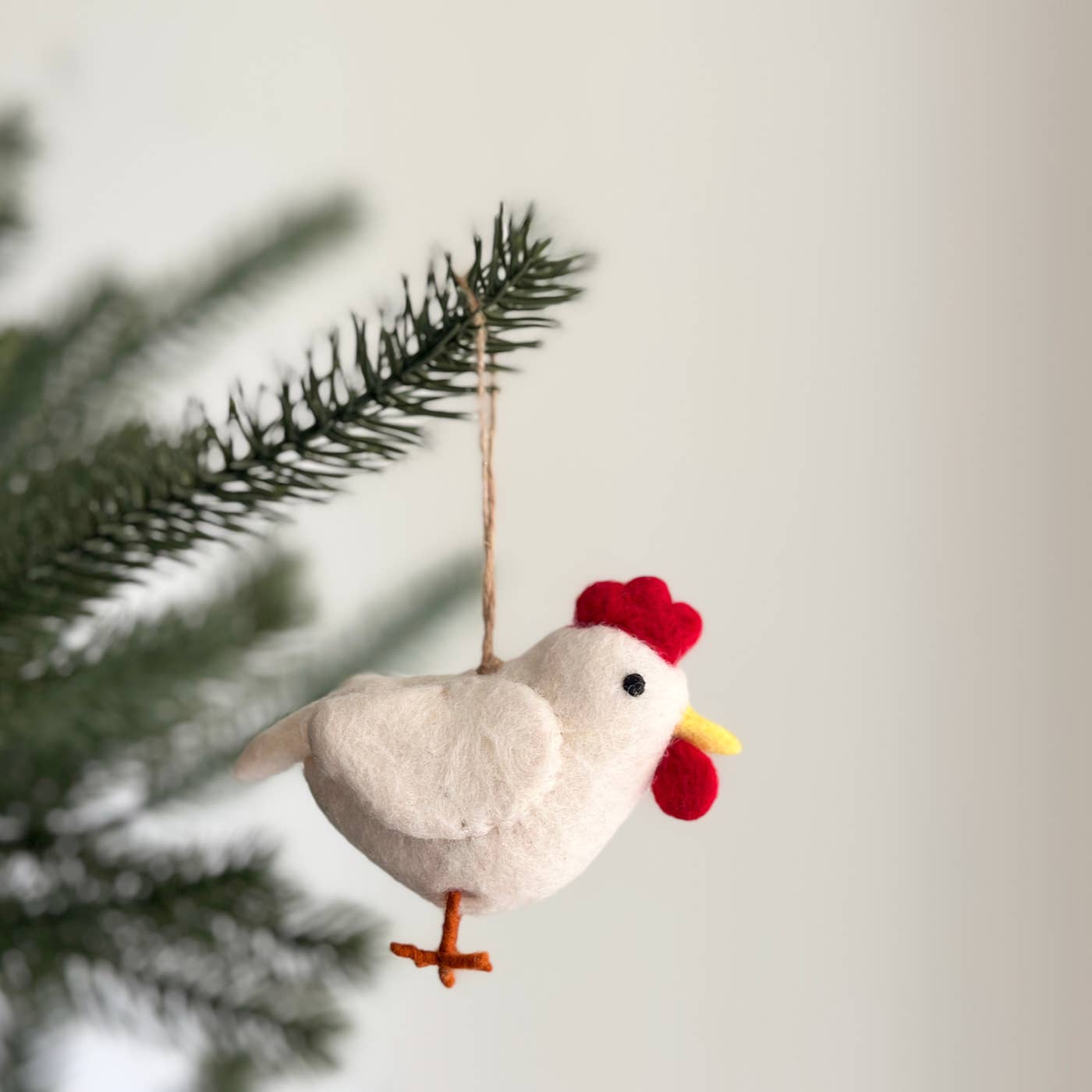 Felt Chicken Ornament