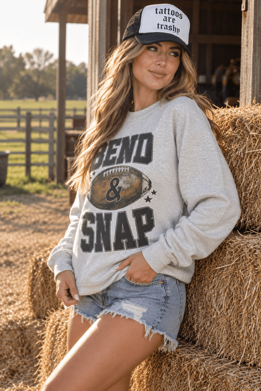 Bend & Snap Football Graphic Sweatshirt