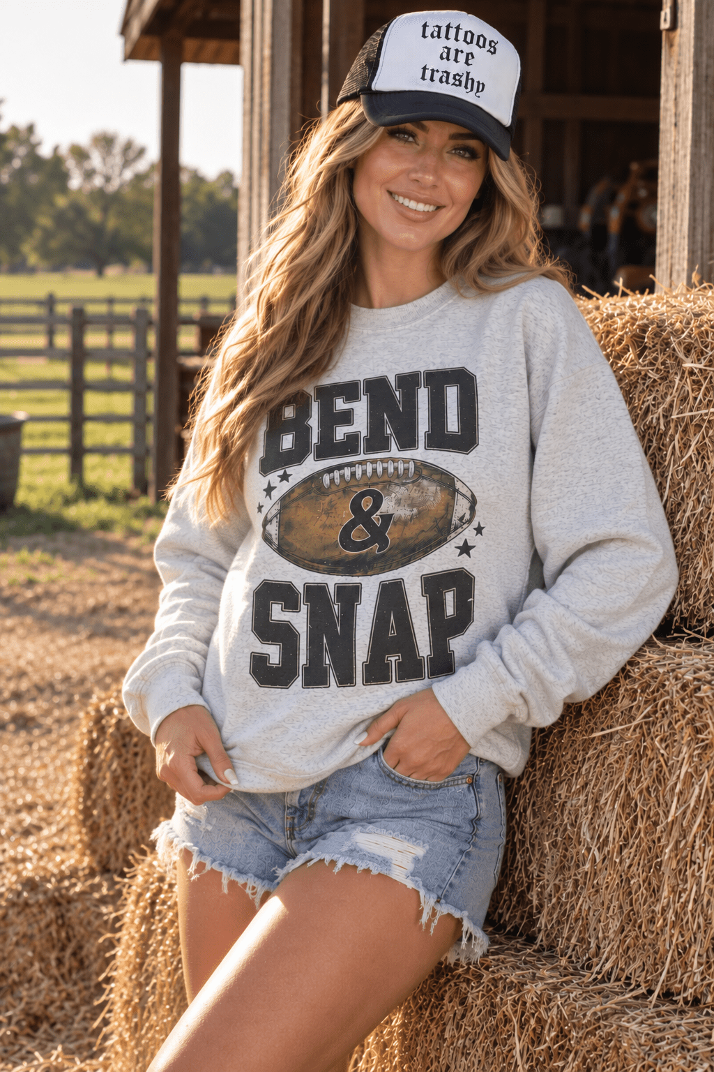 Bend & Snap Football Graphic Sweatshirt