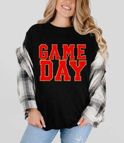 Game Day Black Graphic Tee in Multiple Colors
