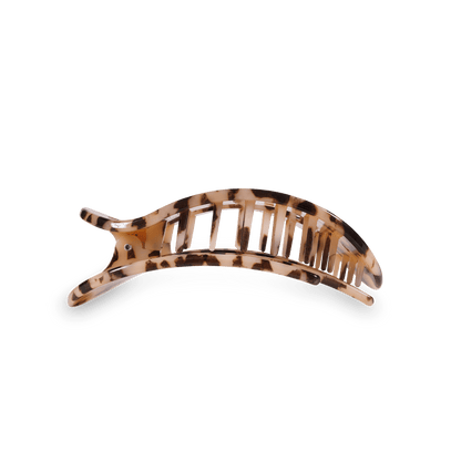 Blonde Tortoise Medium Flat Round Hair Clip