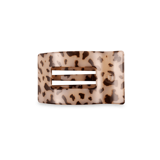 Blonde Tortoise Small Flat Rectangle Hair Clip