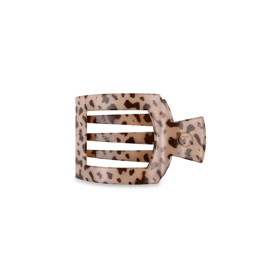 Blonde Tortoise Small Flat Square Hair Clip