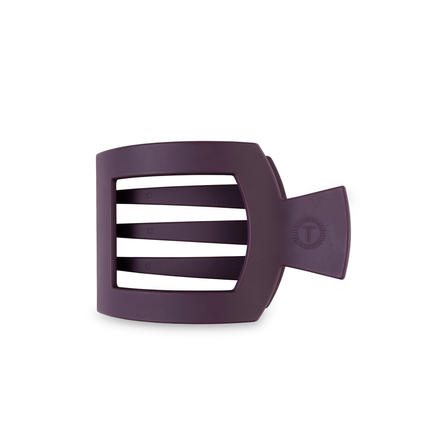 Burgundy Bliss Medium Flat Square Hair Clip