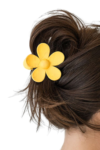 Flower Hair Claw Clip - Bright Colors