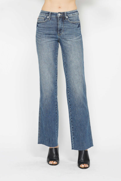 Judy Blue Full Size Tummy Control Straight Jeans