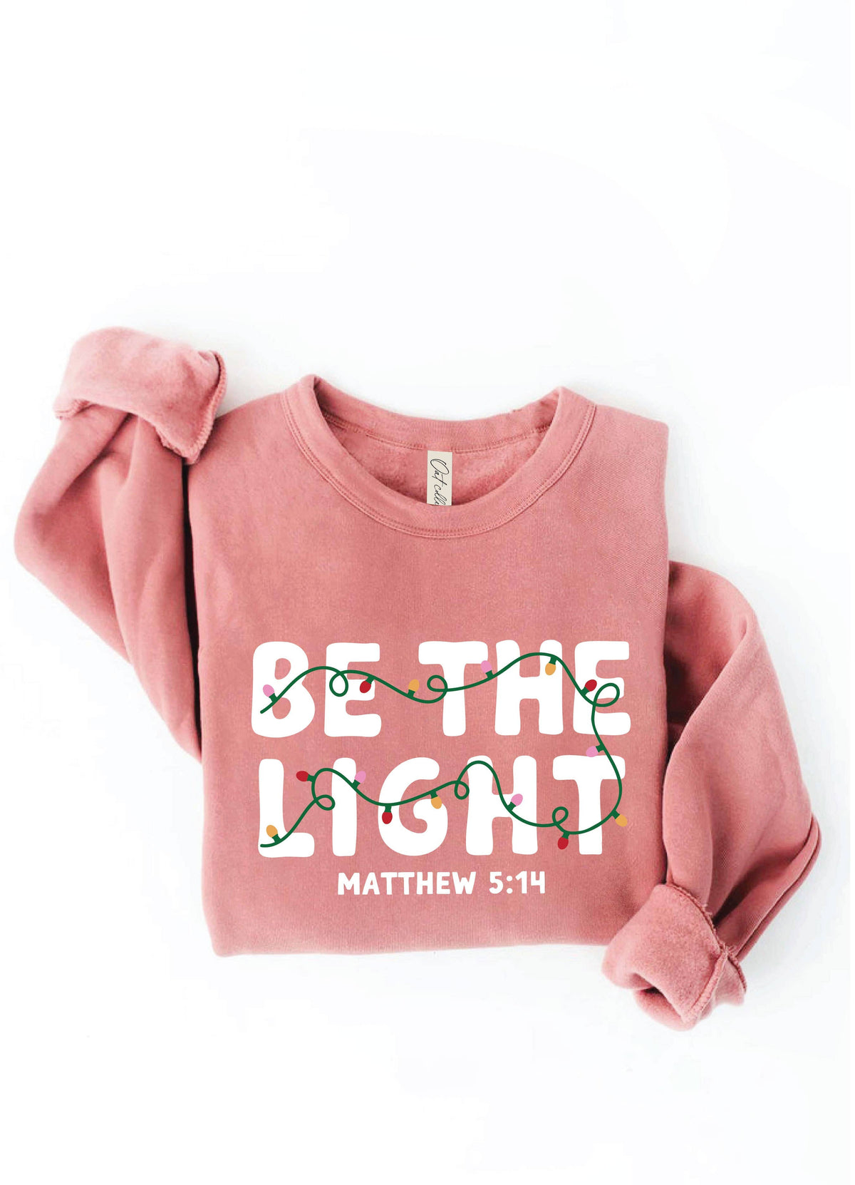 BE THE LIGHT Graphic Sweatshirt: HEATHER PURPLE