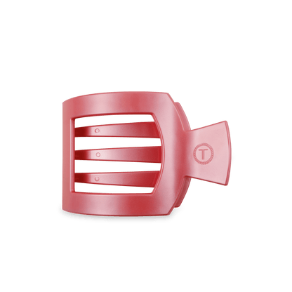 Calming Coral Medium Flat Square Hair Clip