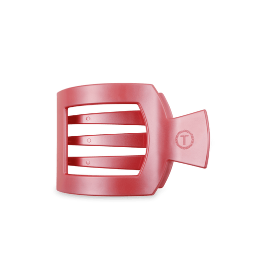 Calming Coral Medium Flat Square Hair Clip