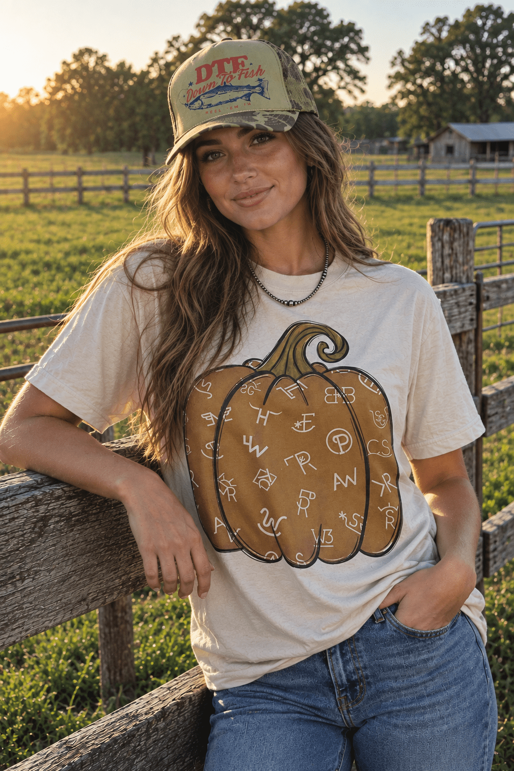 Cattle Brand Pumpkin Graphic Tee