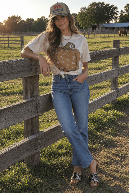 Cattle Brand Pumpkin Graphic Tee