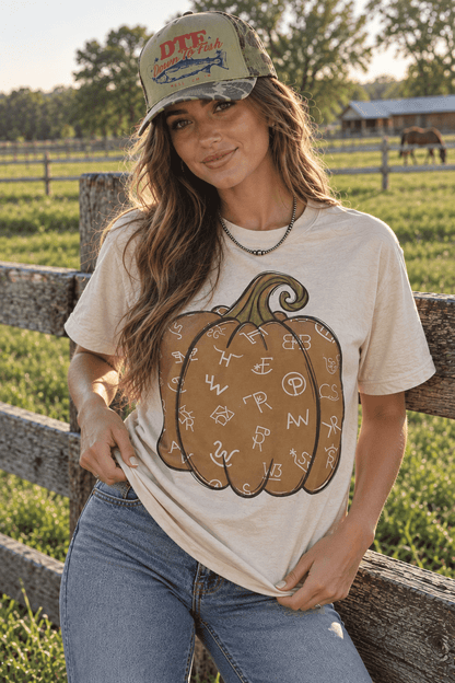 Cattle Brand Pumpkin Graphic Tee