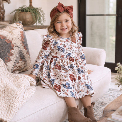 Wildflower Rodeo Cowgirl Dress - Bamboo