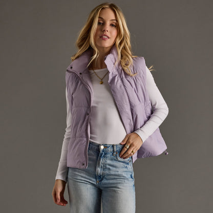 Lavender Puffer Vest