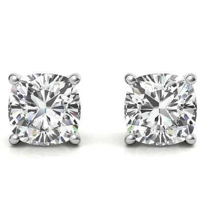 Lab-Grown Diamond Stud Earrings – G/VS Clarity – 14k White Gold Over Sterling Silver – 0.25 to 1.00 CTW
