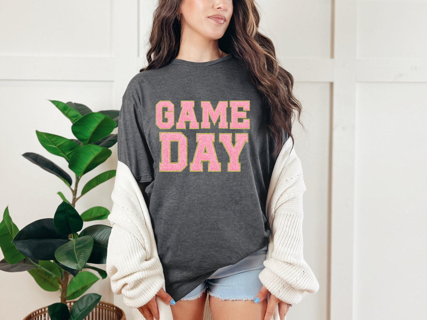 Game Day Grey Graphic Tee in Multiple Colors