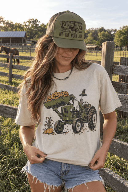 Halloween Tractor Graphic Tee