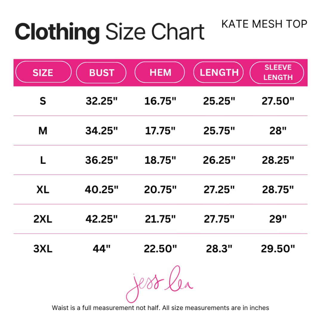 Kate Mesh Top- Pumpkin Pop