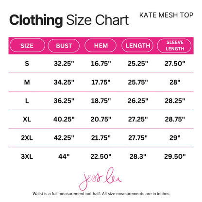 Kate Mesh Top- Pumpkin Pop
