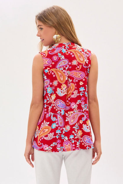 Dear Scarlett Lizzy Tank Top in Red