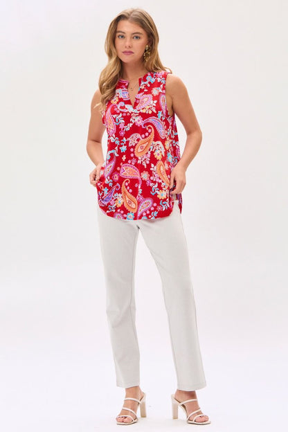 Dear Scarlett Lizzy Tank Top in Red