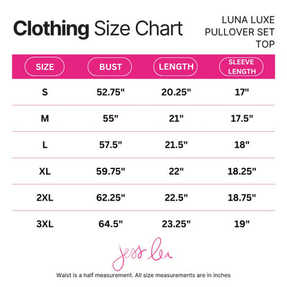 Luna Luxe Pullover Set- Chocolate