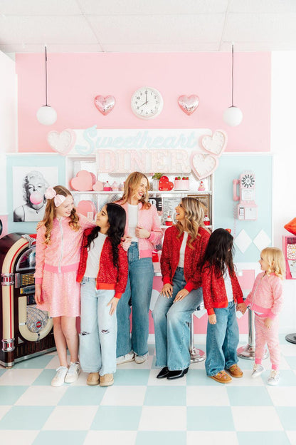 Grown Up Bubblegum Pink Sequin Jacket