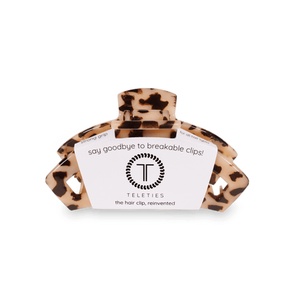 Open Blonde Tortoise Small Claw Hair Clip