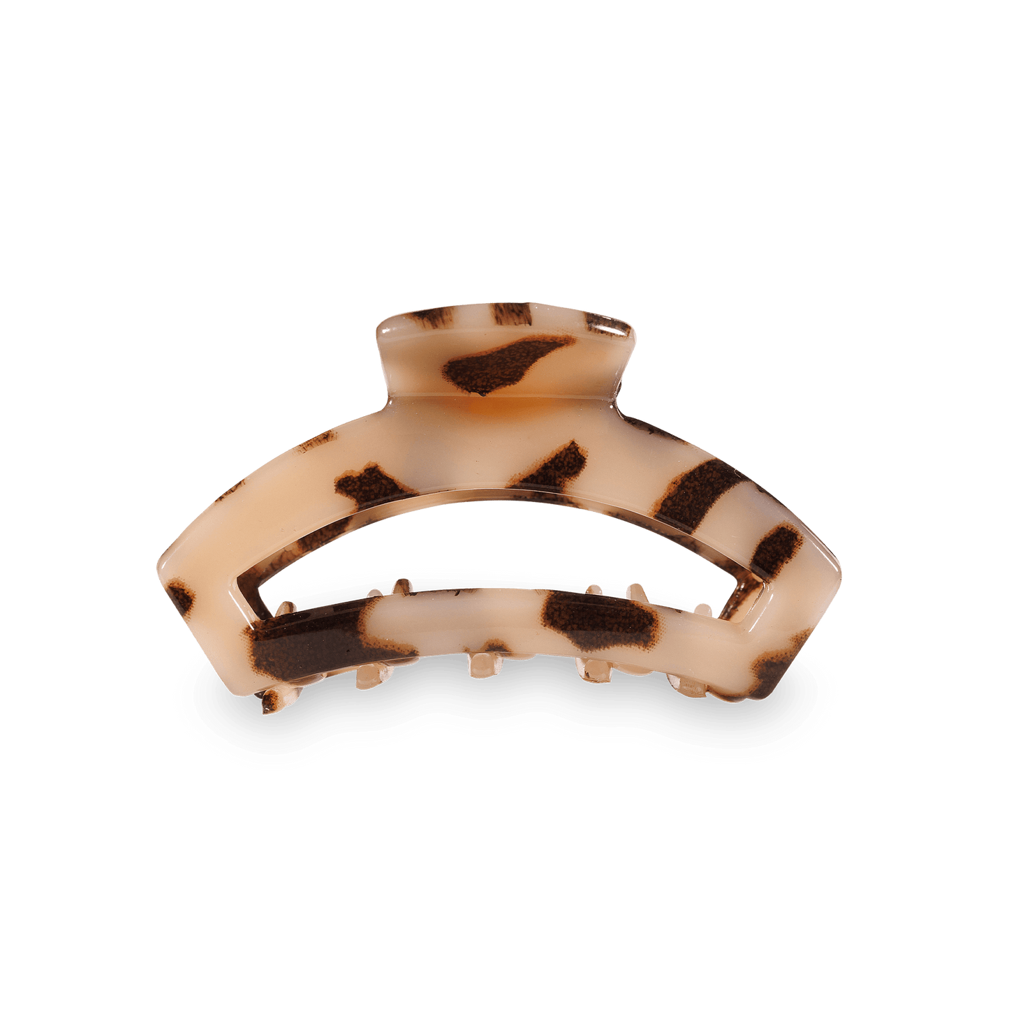 Open Blonde Tortoise Tiny Hair Clip