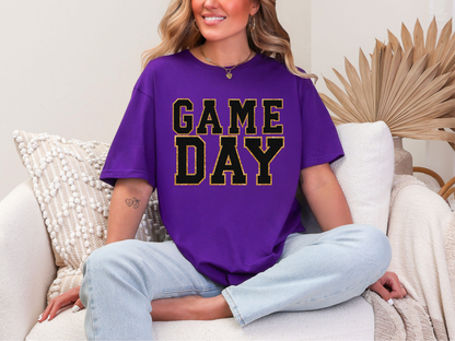 Game Day Purple Graphic Tee in Multiple Colors