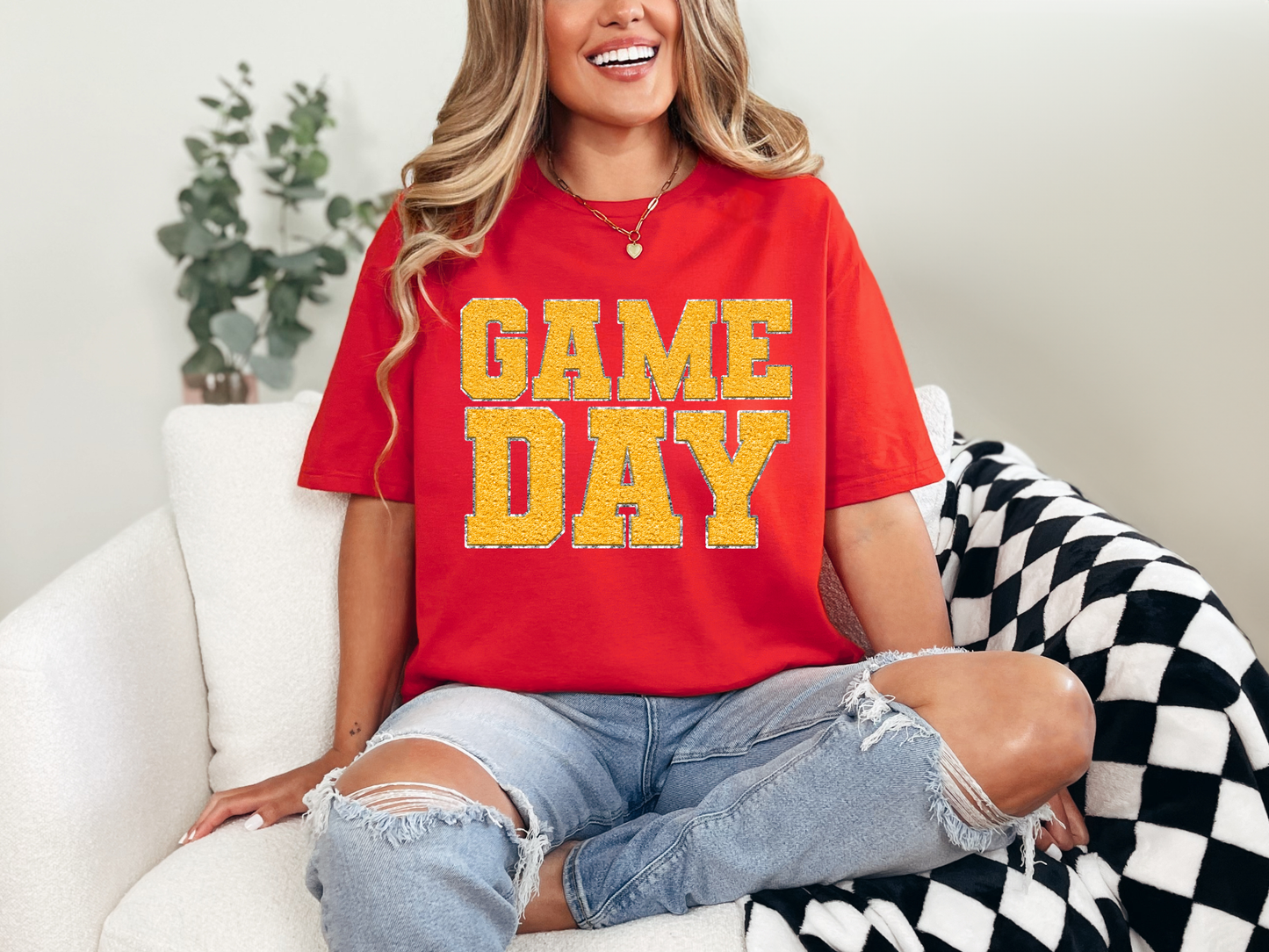 Game Day Red Graphic Tee in Multiple Colors