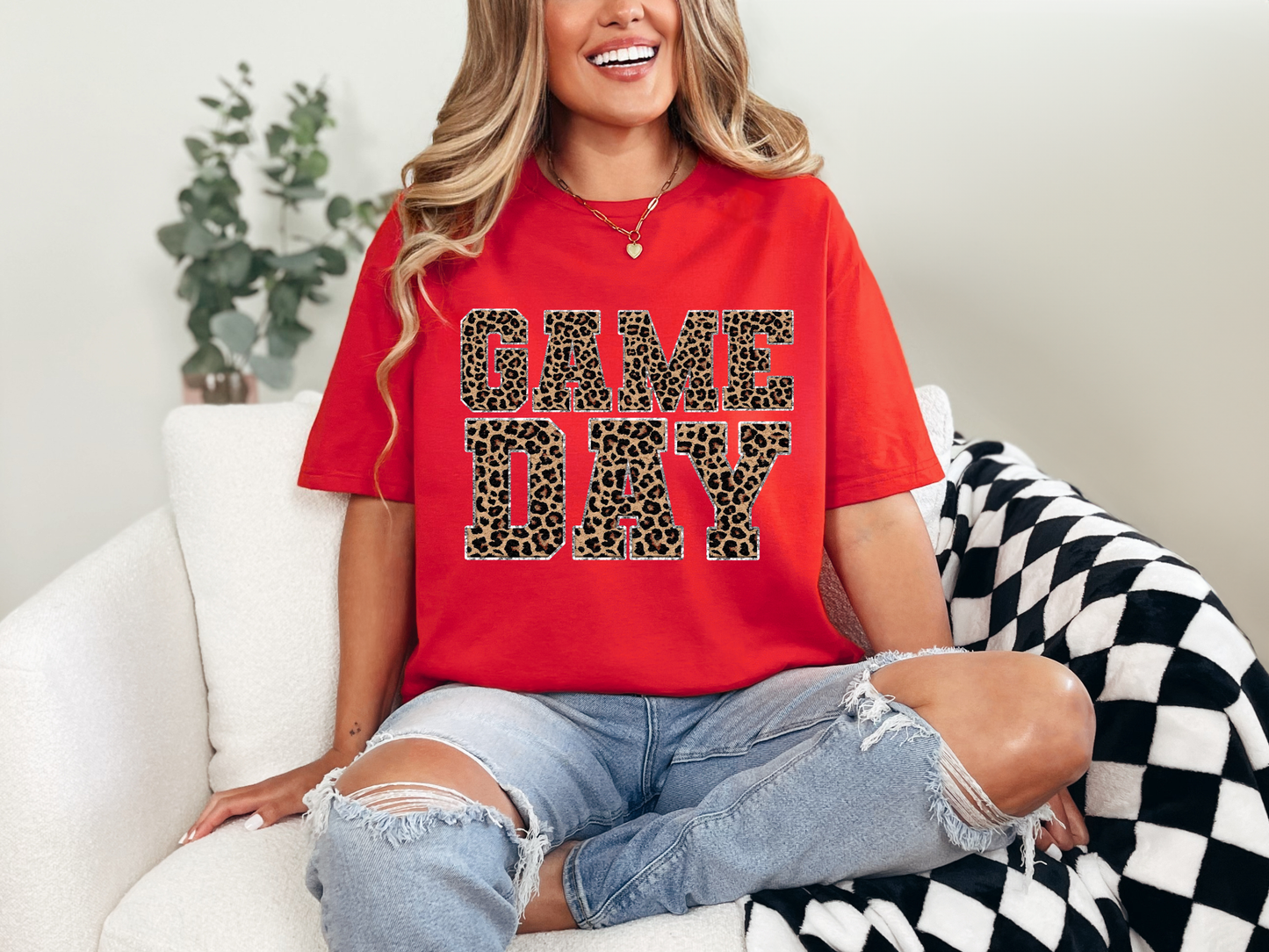 Game Day Red Graphic Tee in Multiple Colors