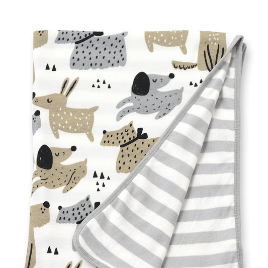 Baby Boy's Puppy Dogs Cotton Blanket