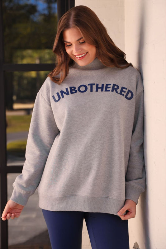 Unbothered Mock Neck Pullover