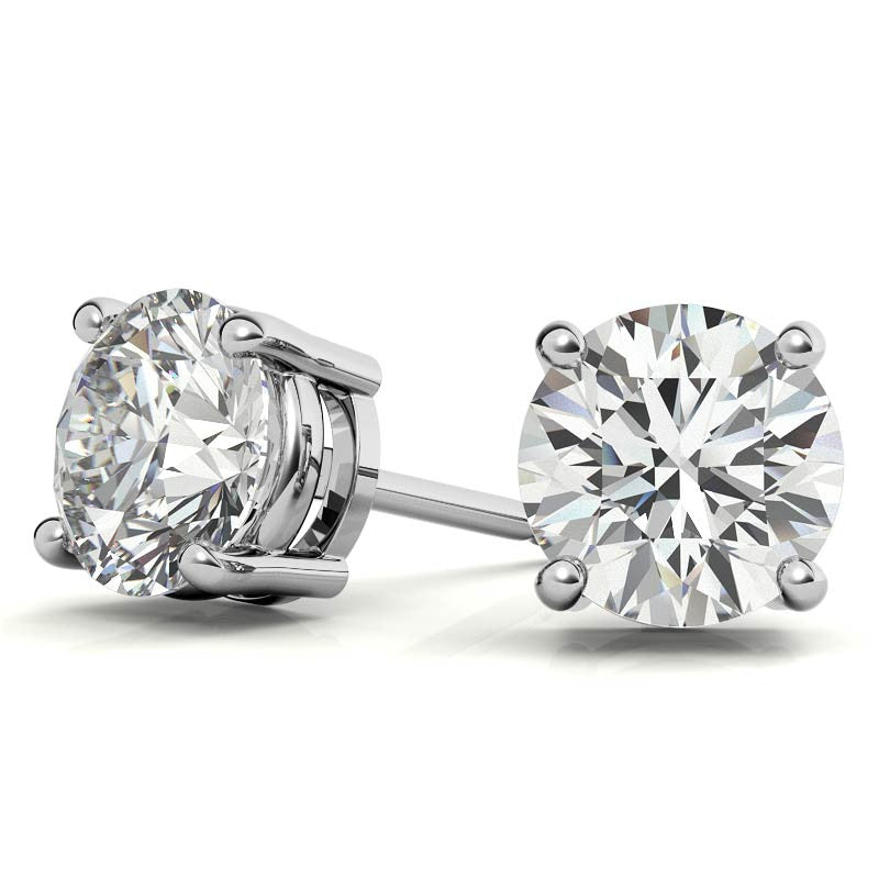 1.00 CTW Lab-Grown Diamond Stud Earrings in 14k Gold Overlay – G/VS Quality