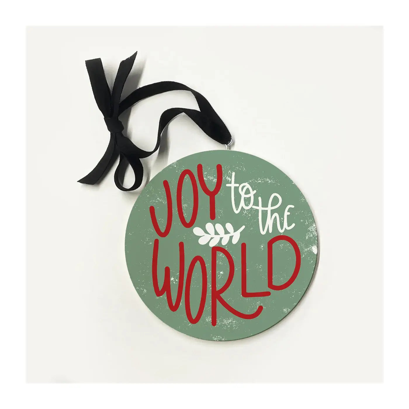 Joy To The World Green Ornament