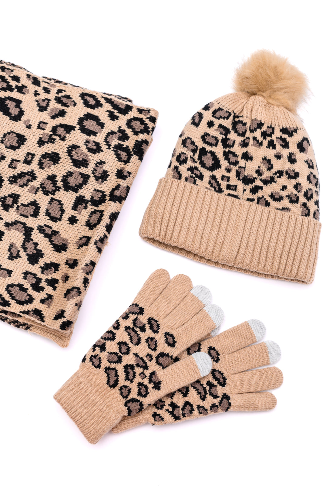 Warm in Spots Animal Print Winter Set