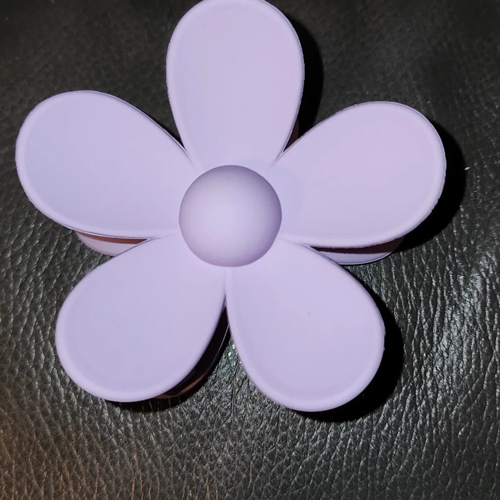 Flower Hair Claw Clip - Bright Colors